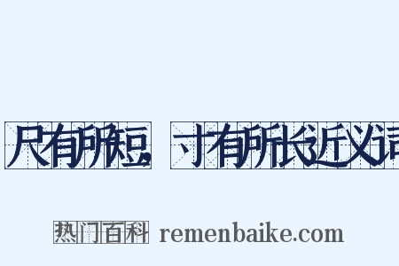 尺有所短，寸有所长近义词是什么意思的图片